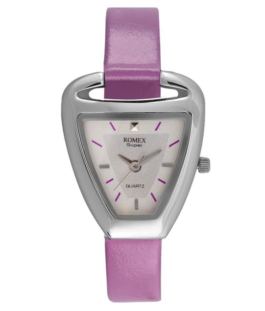 Romex Super Purple Leather Analog Watch Price in India Buy Romex Super