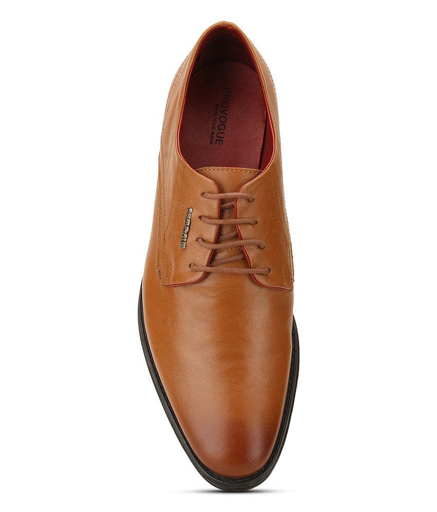Provogue Tan Formal Shoes Price in India