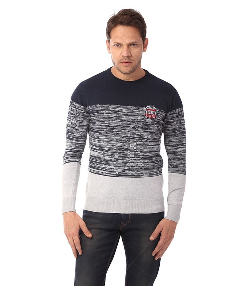 Club Fox Navy Full Sleeve Cotton Round 