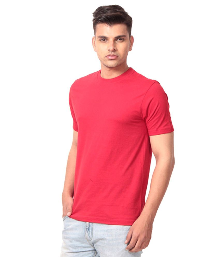 Filum Red Cotton T-shirt - Buy Filum Red Cotton T-shirt Online at Low ...