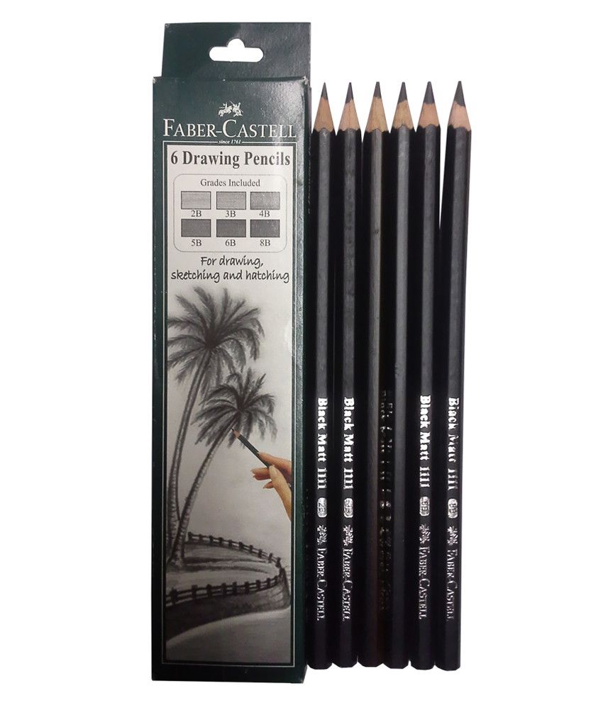 Faber Castell Graded 6 Drawing Pencils pack Of 4 Buy Online at Best