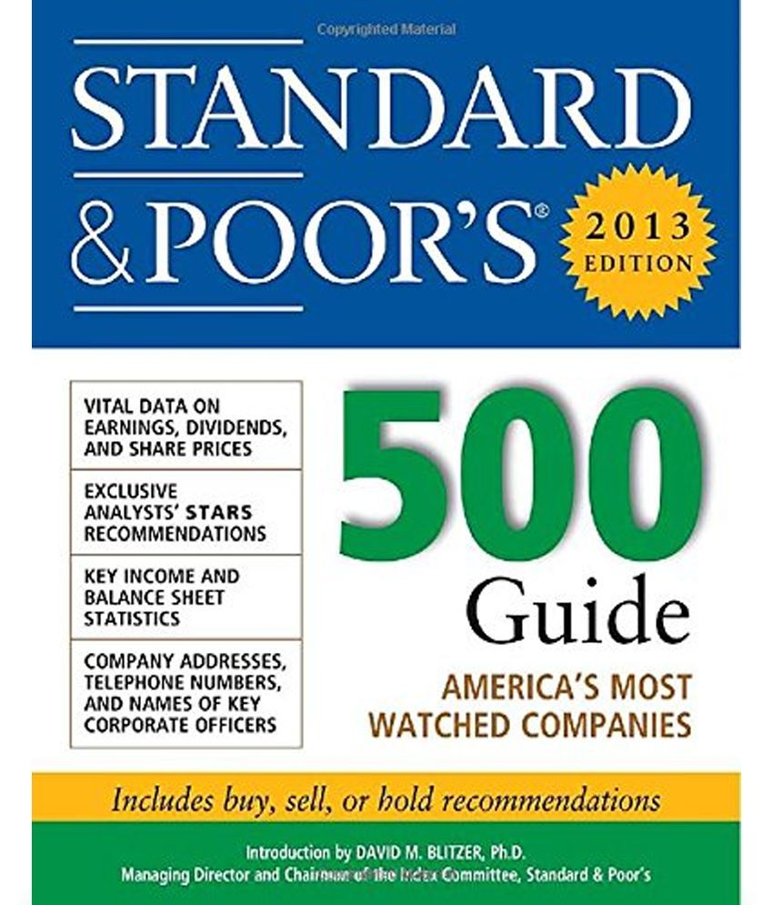 Standard and Poor's 500 Guide 2013 Buy Standard and Poor's 500 Guide