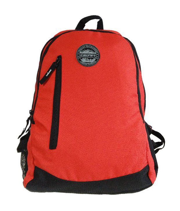     			Gear Eco Polyester Orange Backpack
