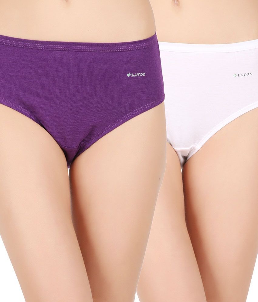 Buy Lavos White Cotton Panties Online At Best
