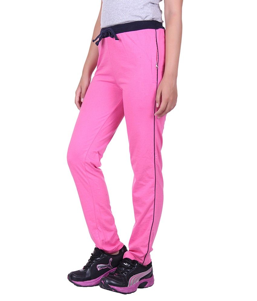 light pink track pants