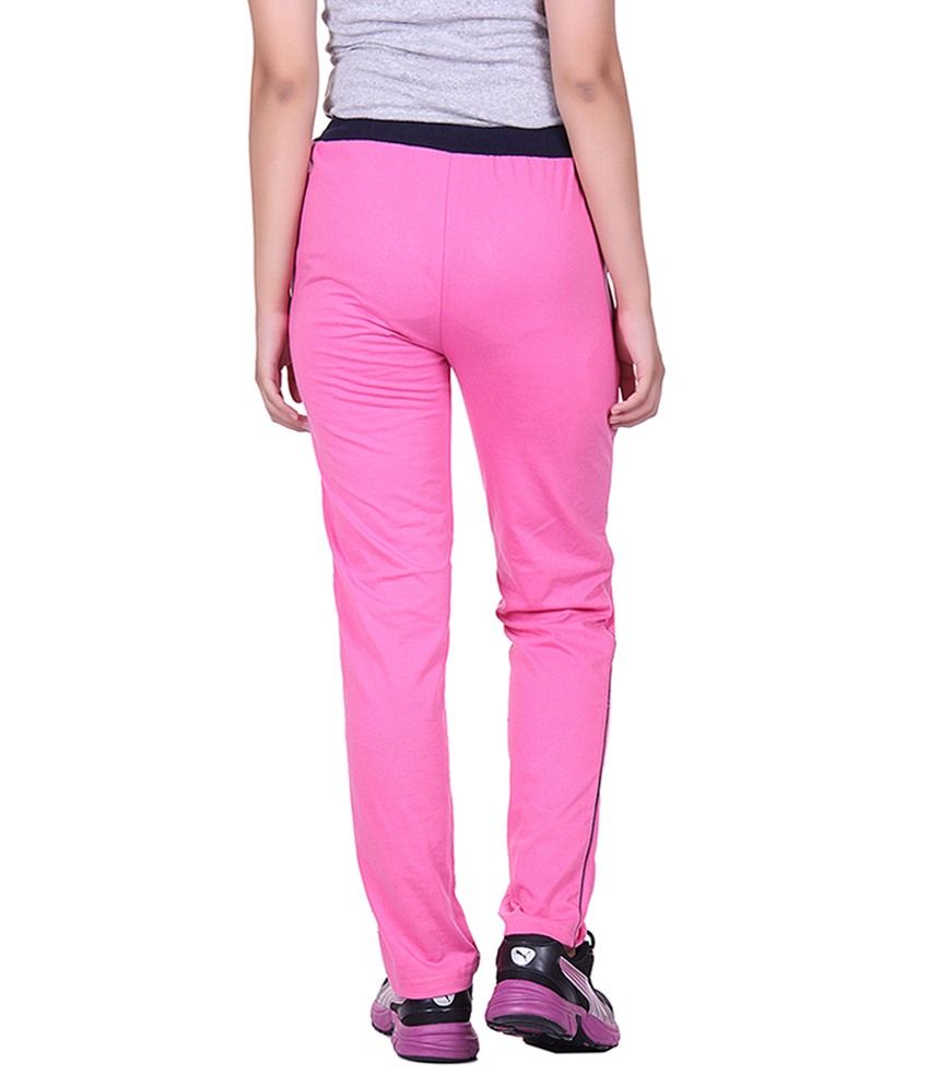 Buy Dfh Premium Cotton Women Pink Track Pant Online at Best Prices in