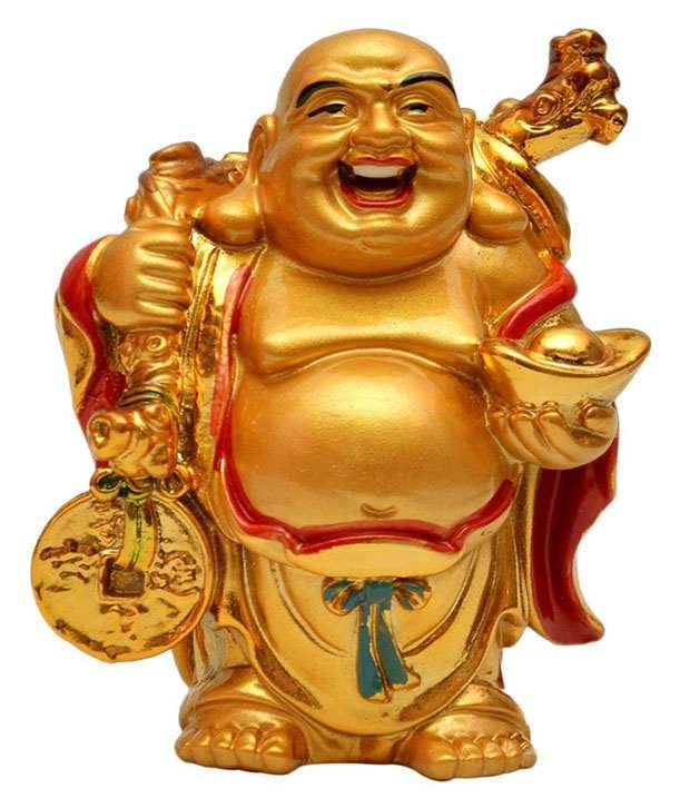     			Goodwil Resin Fengshui Laughing Buddha Showpiece