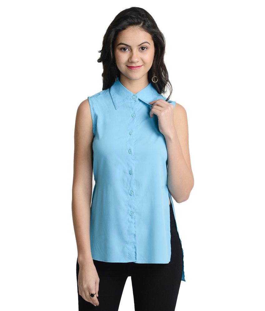 Buy At499 Blue Polyester Shirts Online at Best Prices in India - Snapdeal