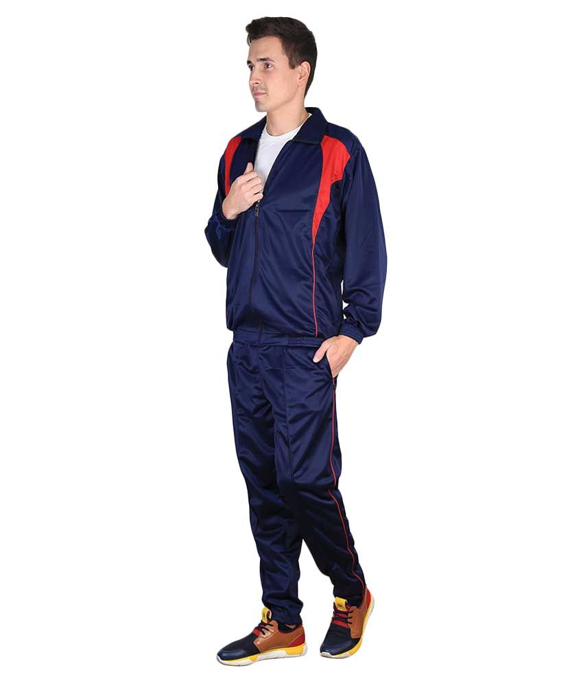 blue fleece tracksuit