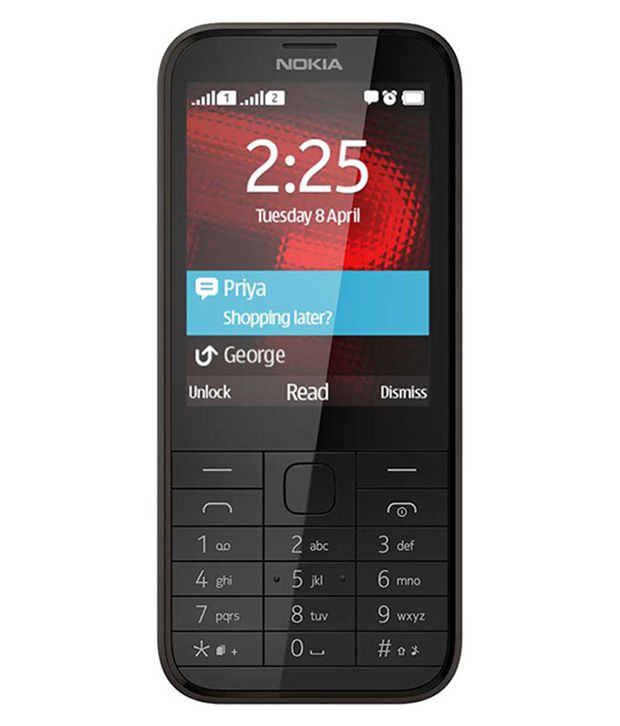 Nokia 225 Dual Sim Black Price: Buy Nokia 225 Mobile 