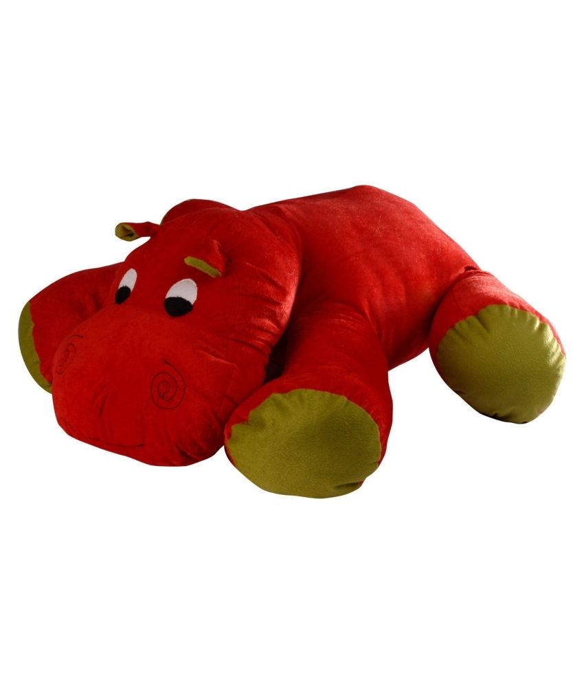 red hippo stuffed animal