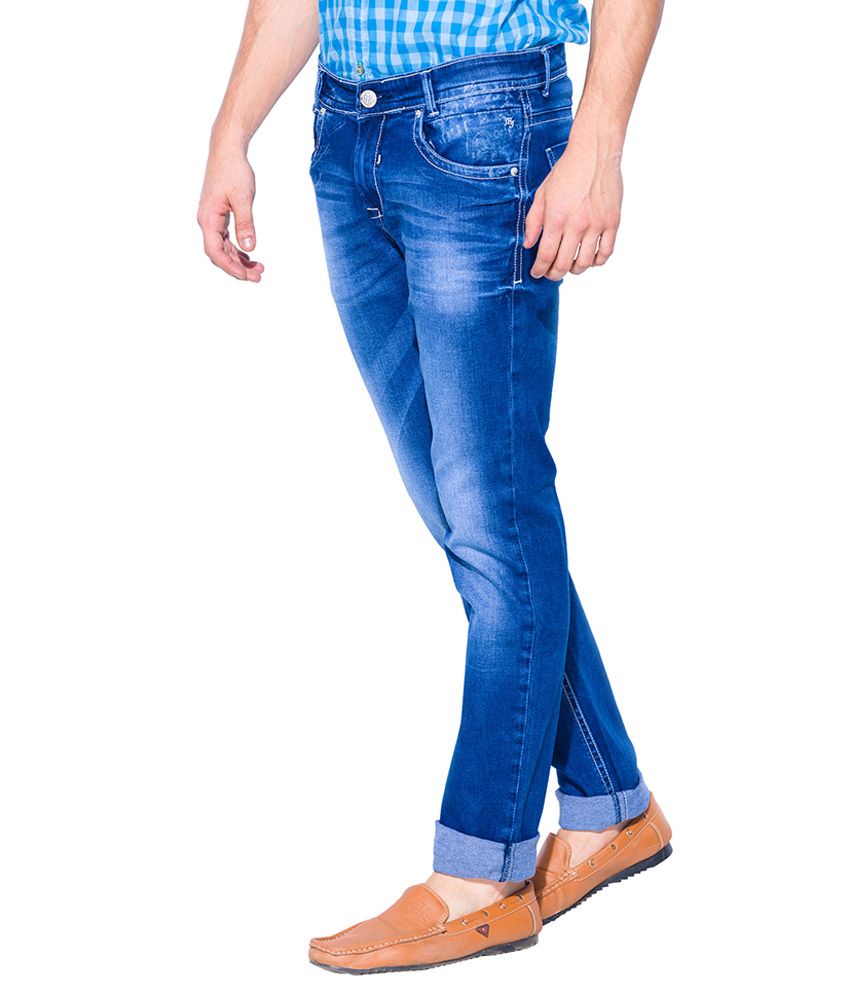 Mufti Blue Slim Fit Jeans - Buy Mufti Blue Slim Fit Jeans Online at Best Prices in India on Snapdeal