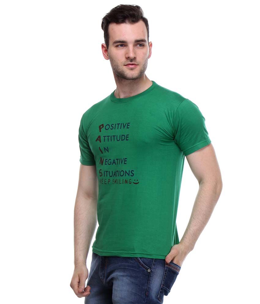 green cotton t shirt