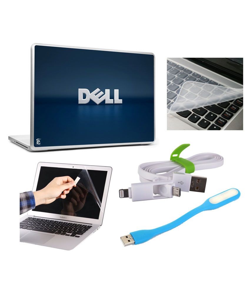 Print Shapes Dell 2 Laptop Skin,screen Protector,key Guard,usb Led