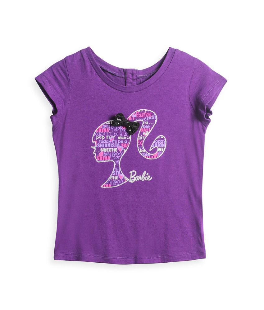 Barbie Purple Tshirts For Kids - Buy Barbie Purple Tshirts For Kids ...