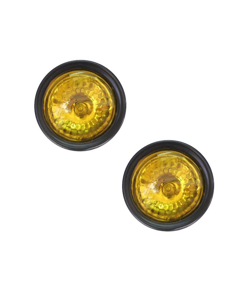 Speedwav Yellow Crystal Bike Fog Aux Light Set Of 2 For Bikes Buy