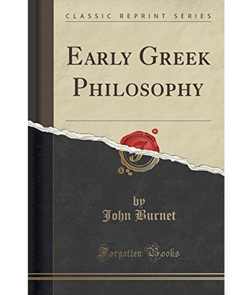 early greek philosophy and other essays