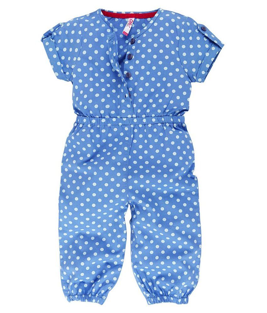 blue and white jumpsuit