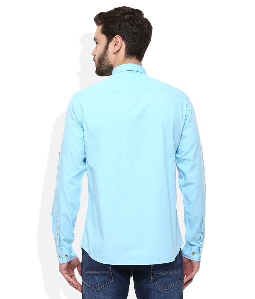 john players blue shirt