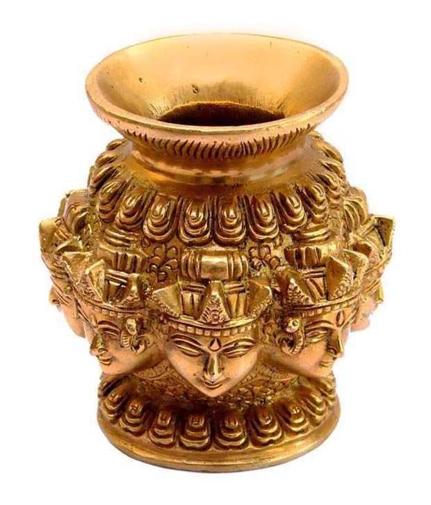 25% OFF on Craftcart Glossy Brass Pooja Kalash Idol on Snapdeal
