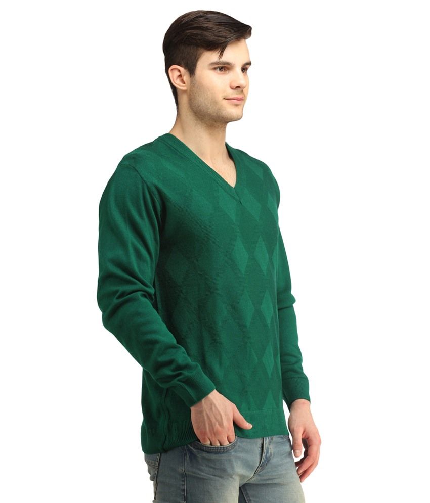 Spawn Green V Neck Sweater Buy Spawn Green V Neck Sweater Online at