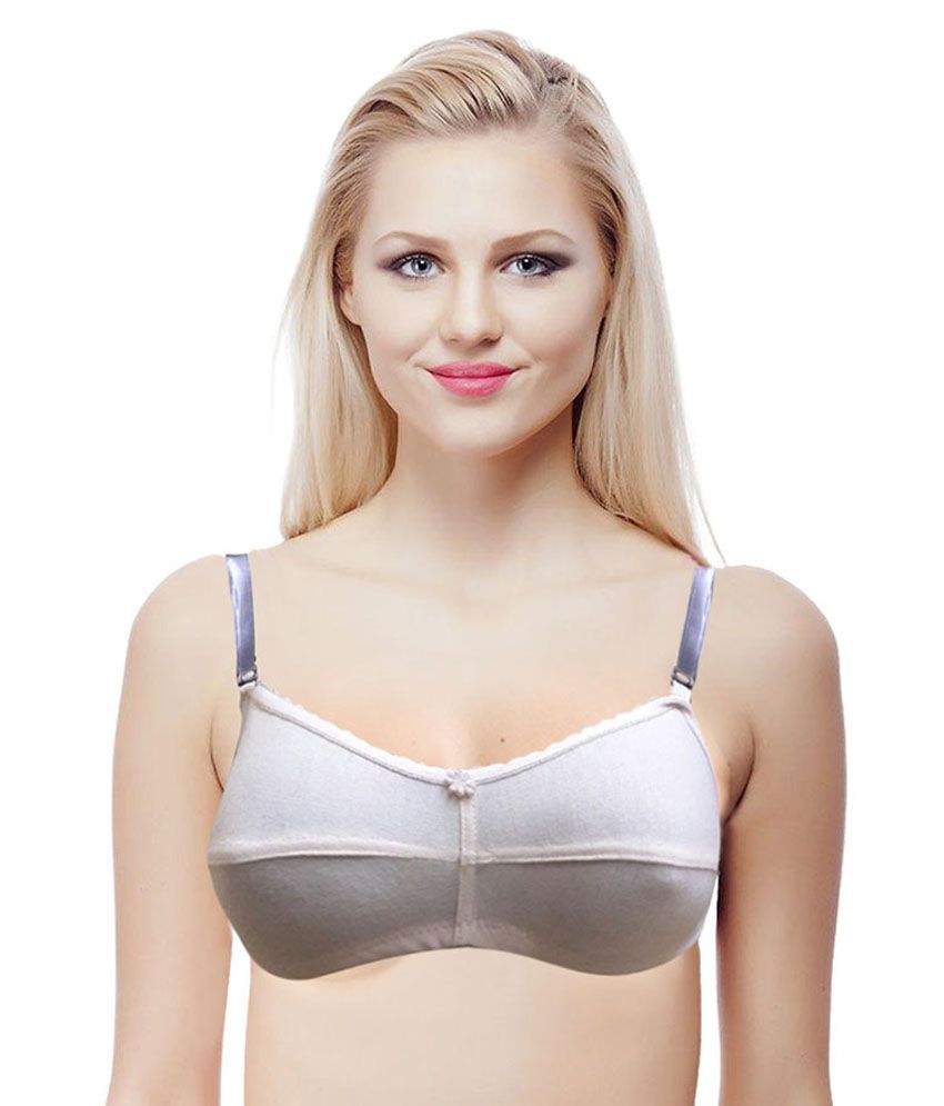 Buy Kamal Knitwear White Cotton Bra Online At Best Prices In India Snapdeal