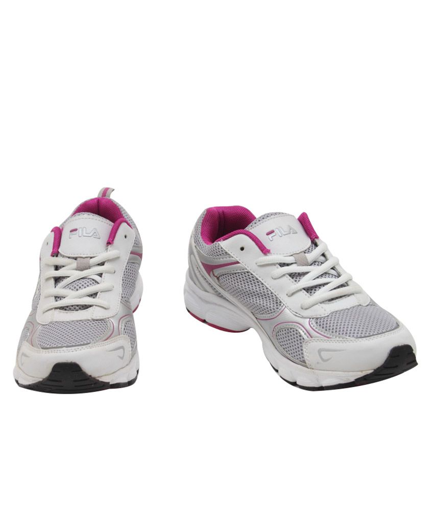 fila running shoes white