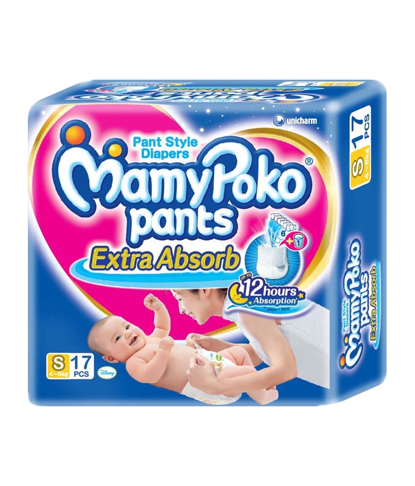 Mamypoko Pants Baby Diaper Small 17 Pcs (4 8 Kg) Buy Mamypoko Pants