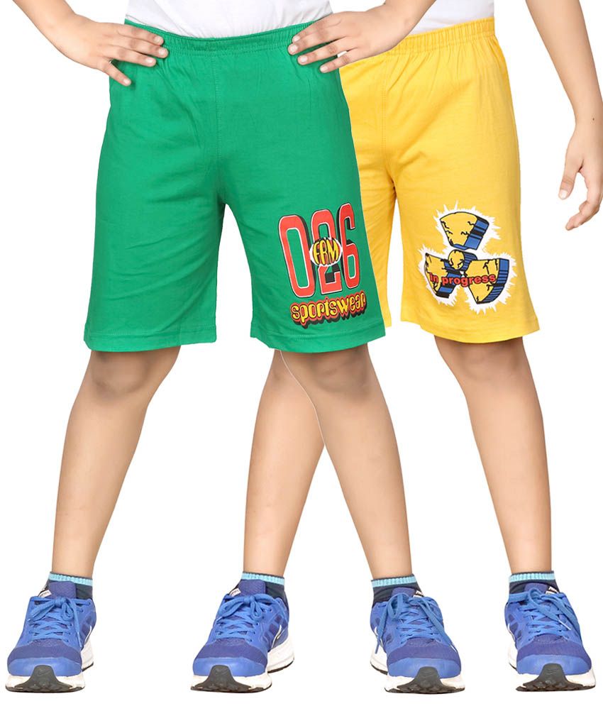     			Dongli Pack of 2 Shorts For Boys ( Yellow )