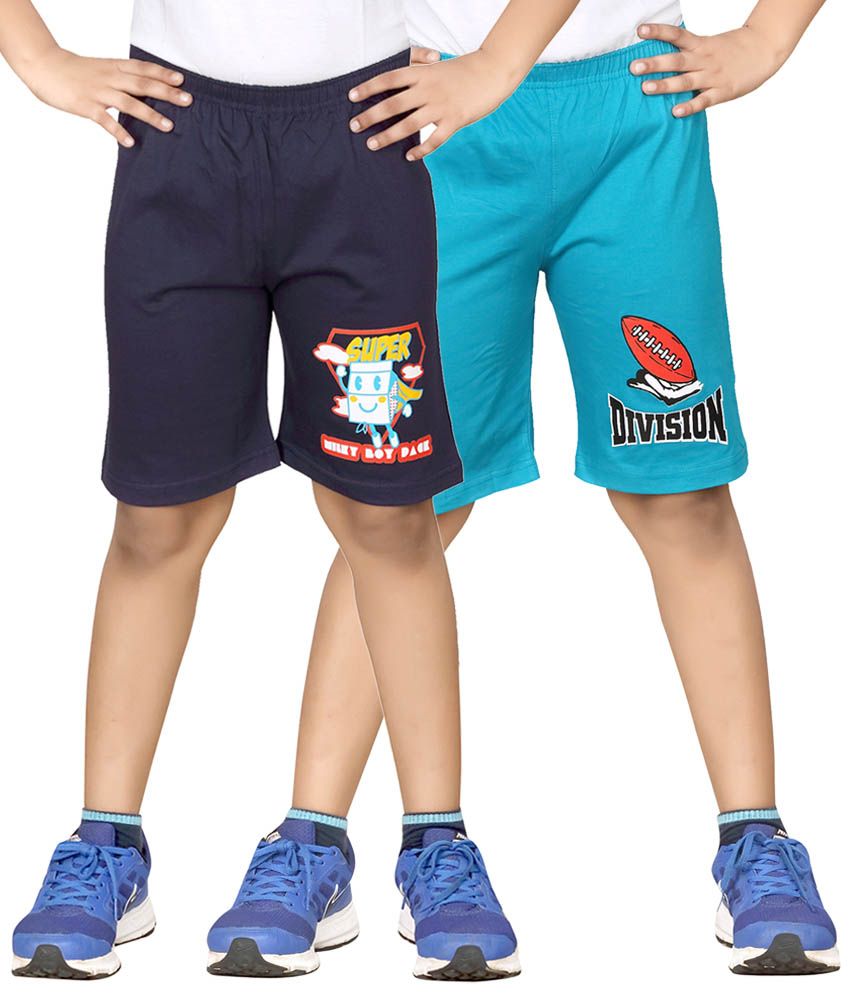     			Dongli Pack of 2 Shorts For Boys ( Blue )