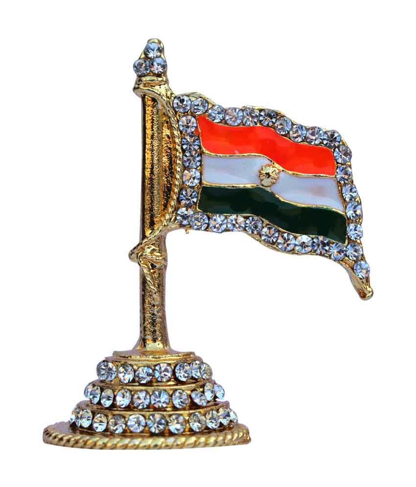 Autowheel Indian Flag Idol For Car Dashboard: Buy ...