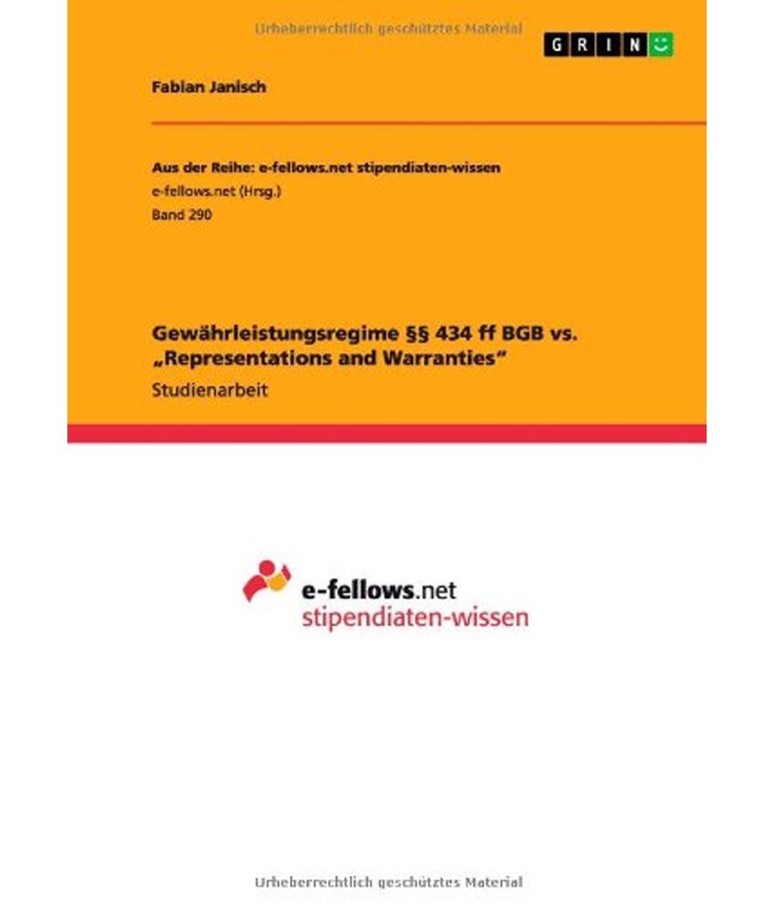 gewahrleistungsregime-434-ff-bgb-vs-representations-and-warranties