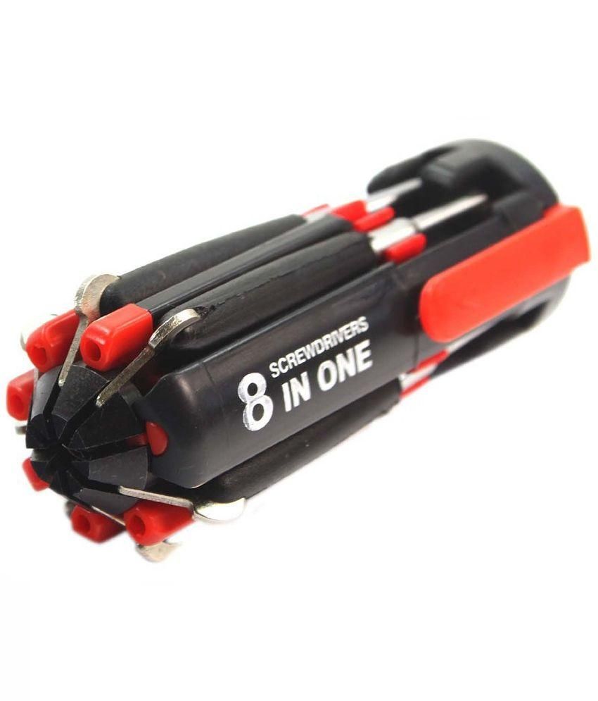     			Magnifico 8 In 1 Multi Screwdriver With LED Portable Torch