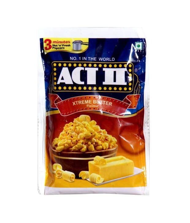 Act II Butter Microwave Popcorn 33 gm Buy Act II Butter Microwave