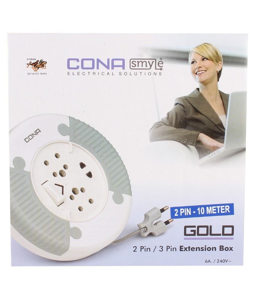 Buy Cona Smyle Gold FB2836 2Pin Flex Box / Extension Cord with 10M