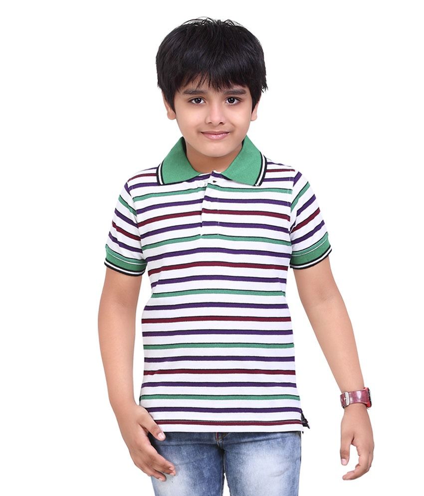     			Dongli Multicolour Cotton Polo T Shirt