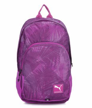 puma bookbags purple