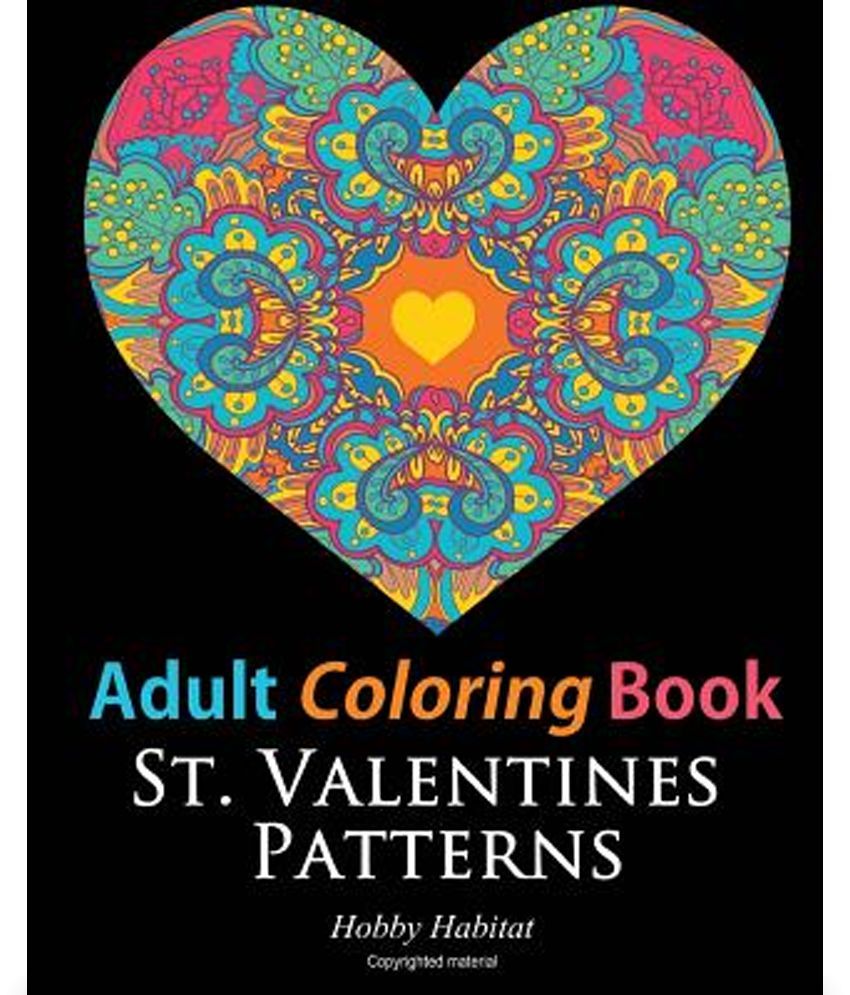 St Valentines Zentangle Patterns 33 Stress Relieving Romantic Coloring Designs