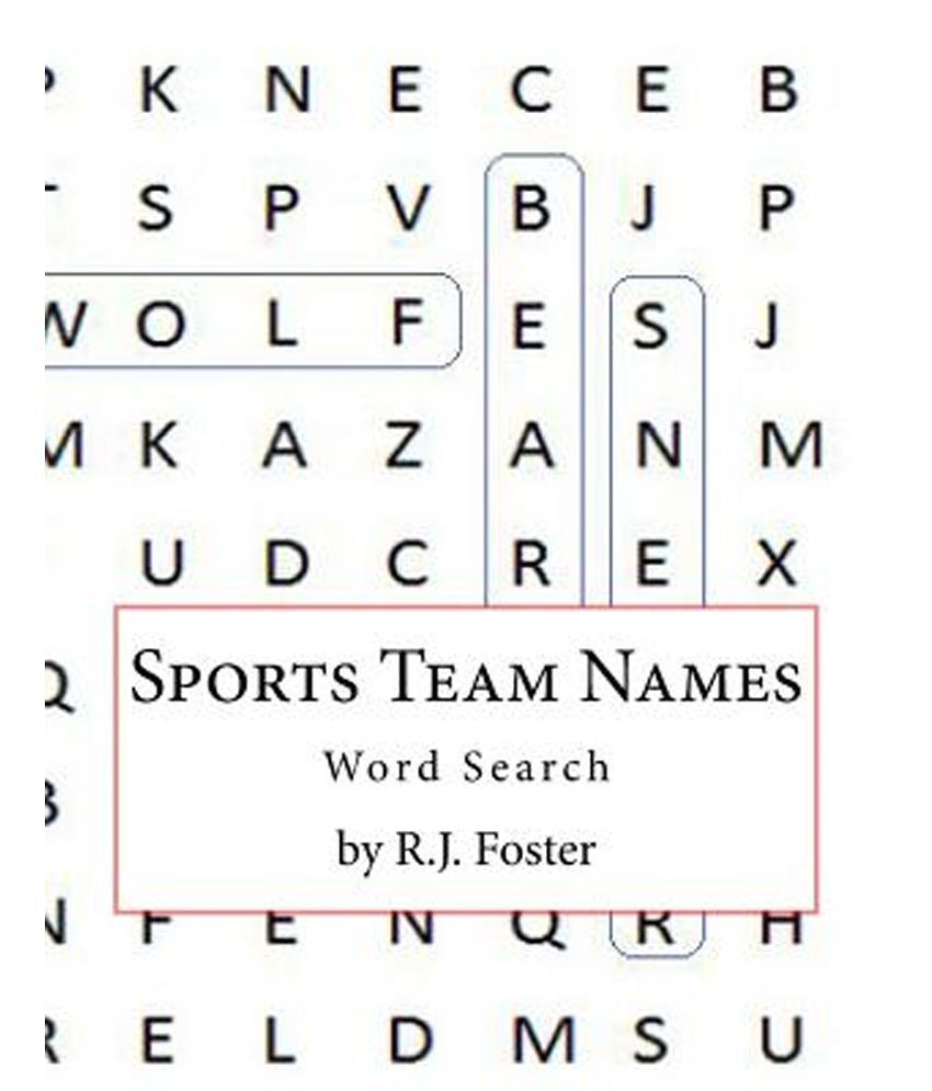 Sports Team Names Word Search Buy Sports Team Names Word Search