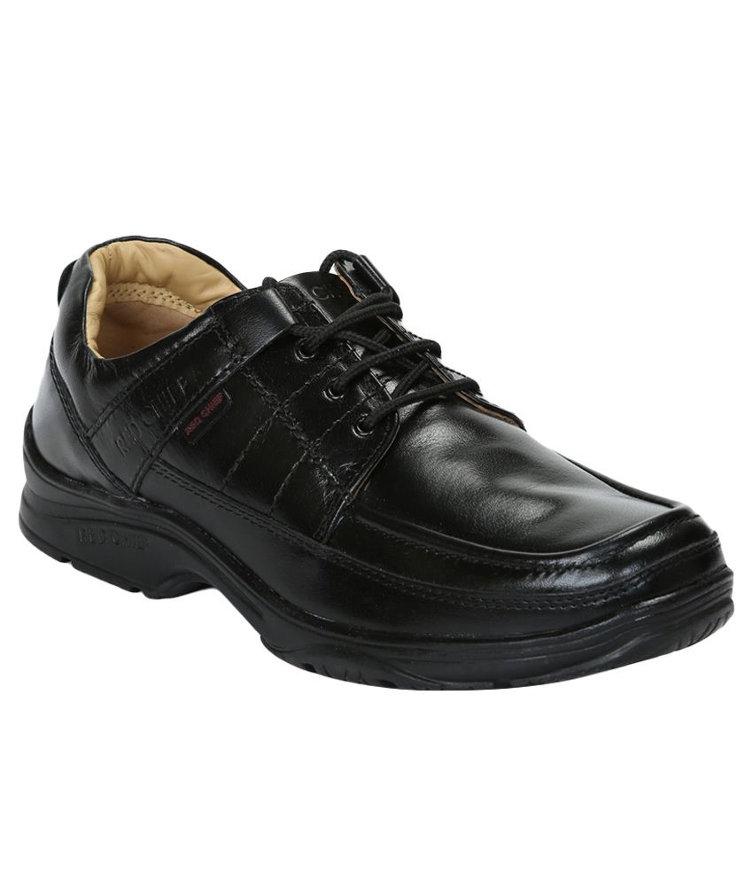 red chief powerflex black shoes