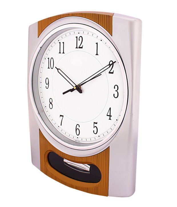 Fieesta Brown Pendulum Wall Clock With Musical Hourly Chimes Buy