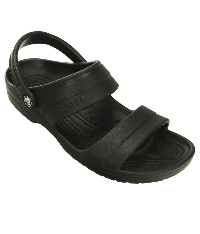  Crocs  Black Roomy Fit Sandals  Price in India Buy Crocs  