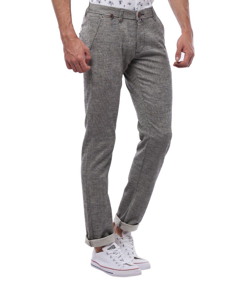 Vintage Grey Slim Fit Chinos - Buy Vintage Grey Slim Fit Chinos Online ...