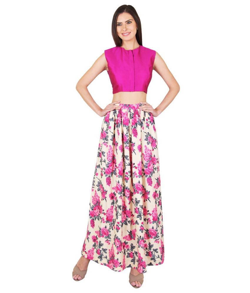 crop top and skirt online india