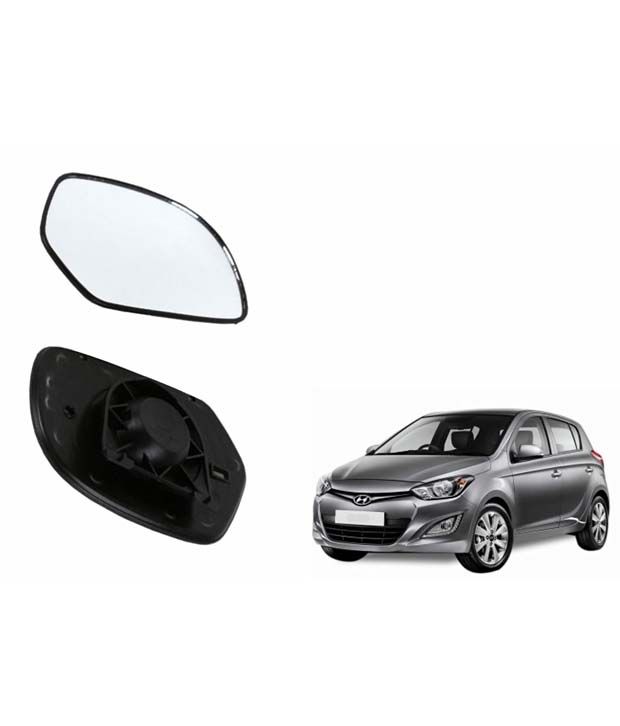 Speedwav Car Rear View Side Mirror Glass LEFTHyundai i20 VX Type 2