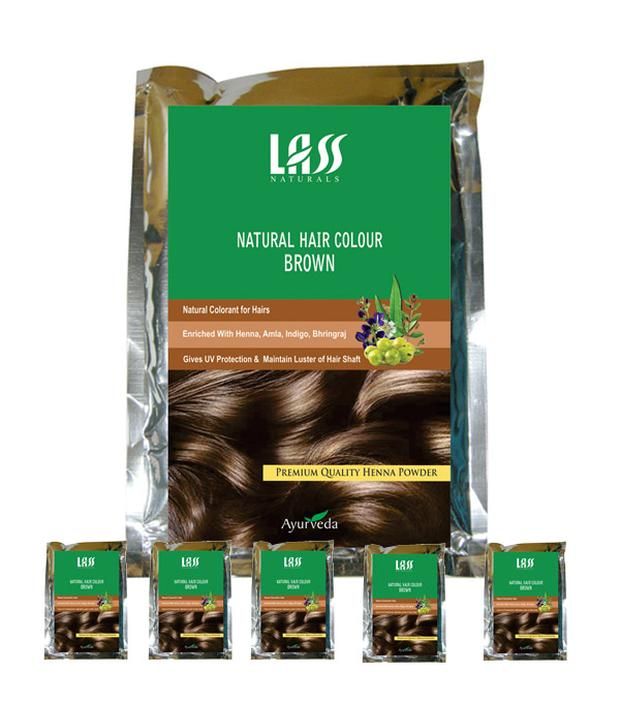 Lass Naturals Brown Henna Powder (Pack of 6) Buy Lass Naturals Brown