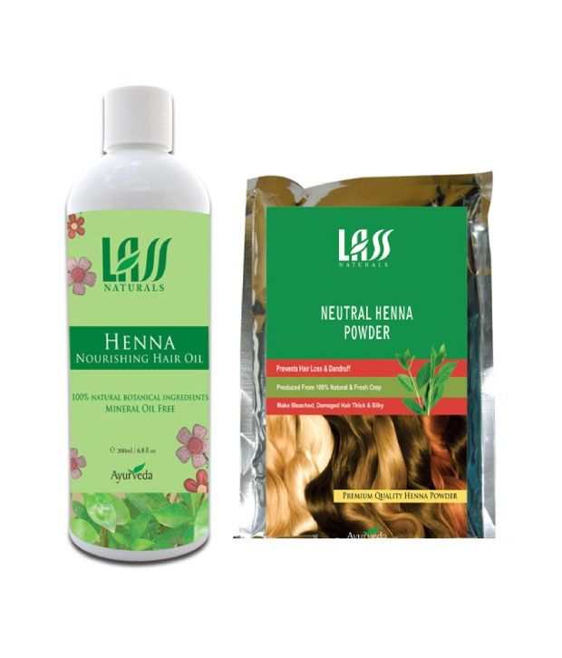 Lass Naturals Henna Hair Oil with Herbal Henna Powder Buy Lass