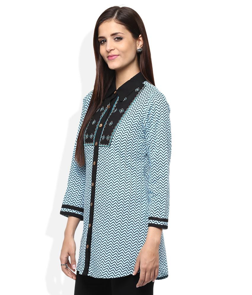 Buy Rain & Rainbow Blue Printed Shirt Online at Best Prices in India ...