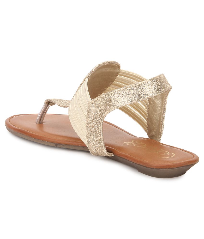 Catwalk Gold Sandals  Price in India Buy Catwalk Gold 