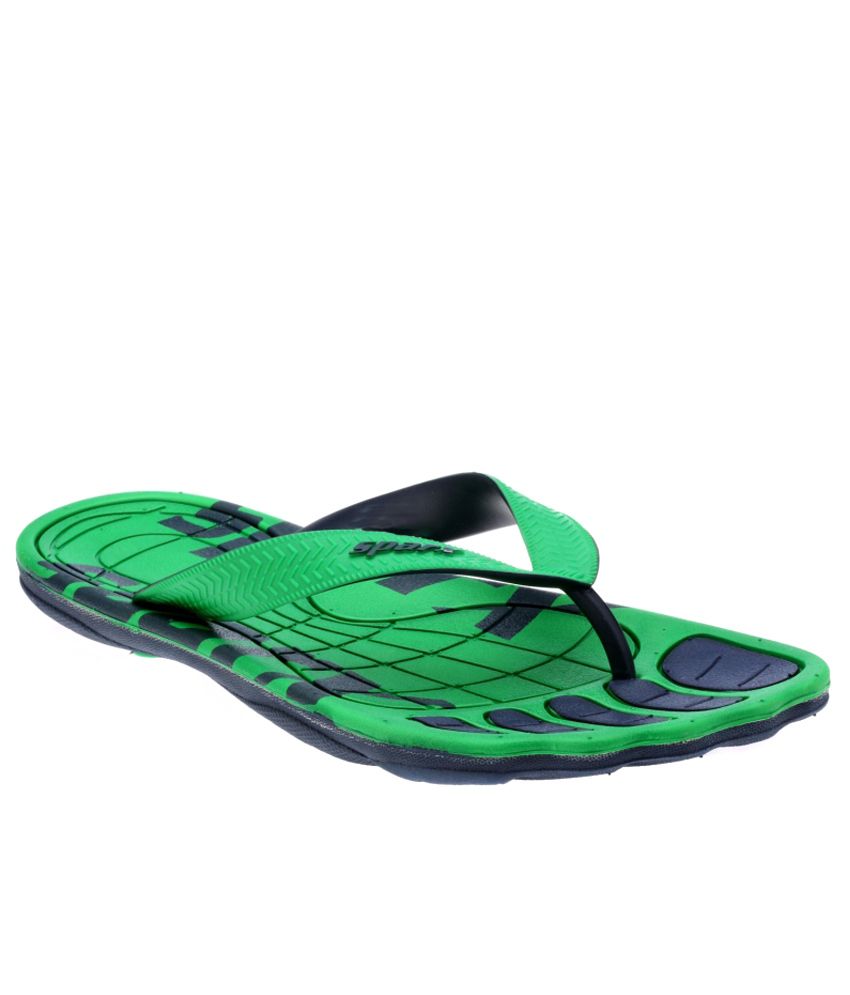 sparx green slippers